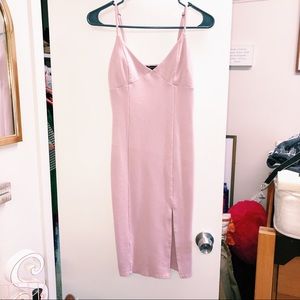 BLUSH MIDI TIGHT DRESS